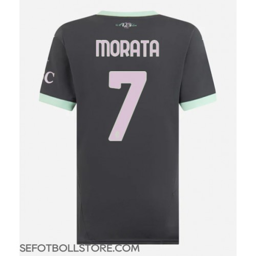 AC Milan Alvaro Morata #7 Replika Tredje Tröja Dam 2024-25 Kortärmad